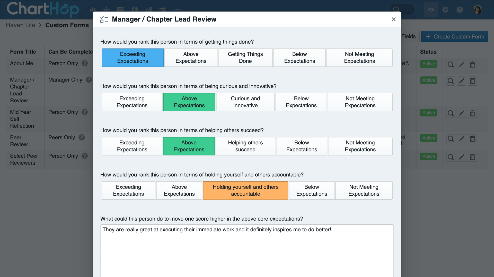 Charthop system preview